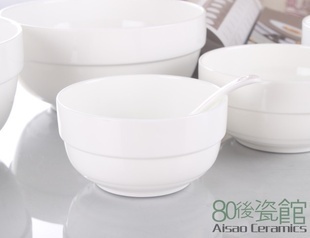 专业批发纯白骨瓷餐具 碗碟盘的细腻之道与商用价值
